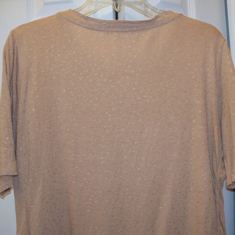 Democracy Tunic top beige with gold - Picture 3 of 3